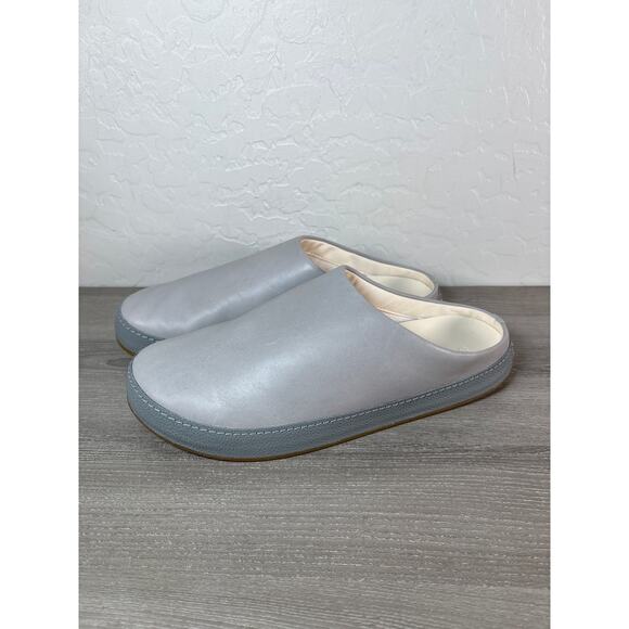 Olukai Mens Hamani Leather Slip-on Mules Men's Size 11 - Smoke / Storm Gray - Picture 1 of 9